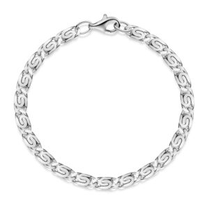 Zincir Erkek Bileklik- Silver