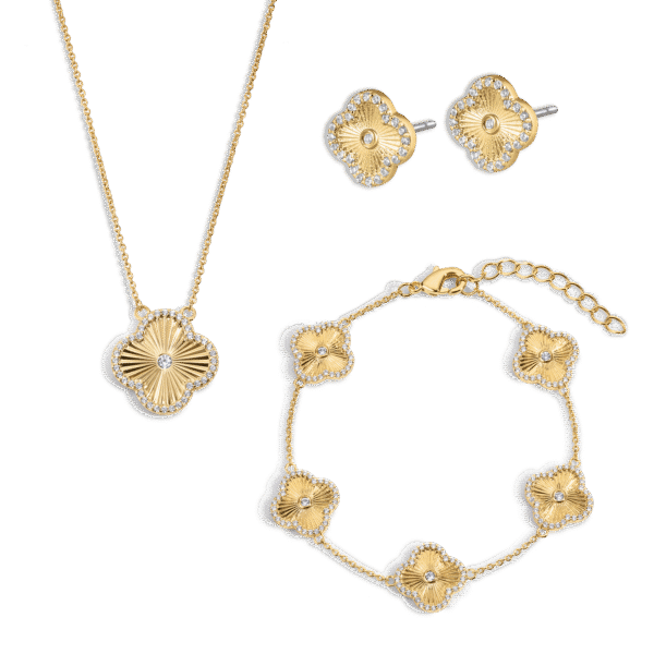 Taşlı Yonca Set